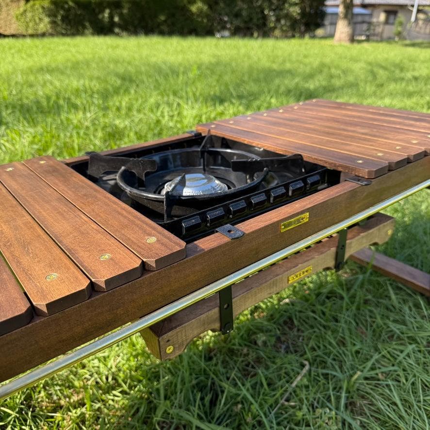 タフ丸金具 ウォルナット 木×エキスパンドメタル×真鍮パーツ IGTフレーム対応