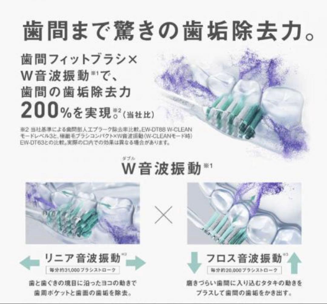 パナソニック Panasonic 電動歯ブラシ Doltzドルツ EW-DT88