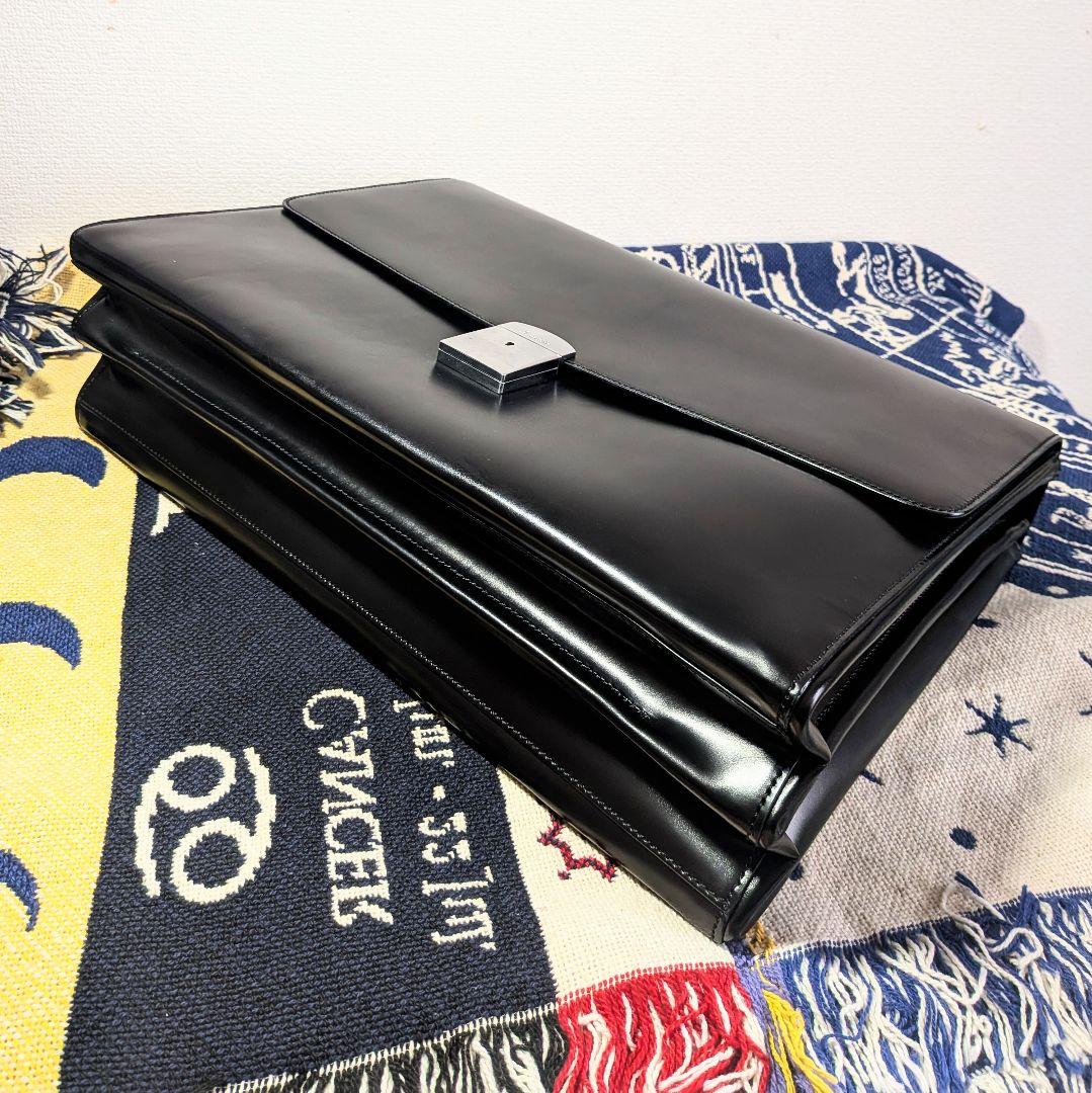 Pineider ピナイダー レザー ビジネスバッグ　黒