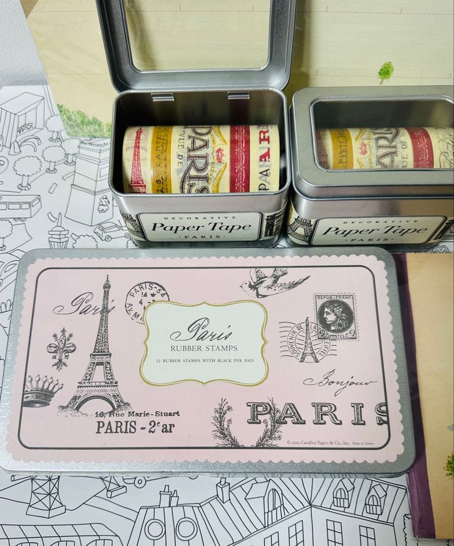 【5点セット】Paris エッフェル塔モチーフ 文房具