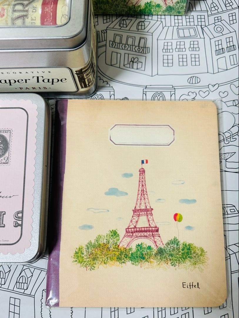 【5点セット】Paris エッフェル塔モチーフ 文房具