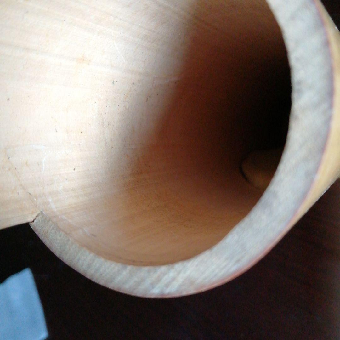 三世早川尚古斎　茶翁鉄笛形花入　坂田習軒識箱　40cm　大正期