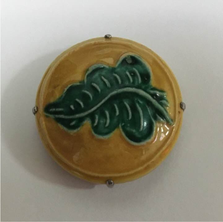 三浦竹泉  葉柄帯留め