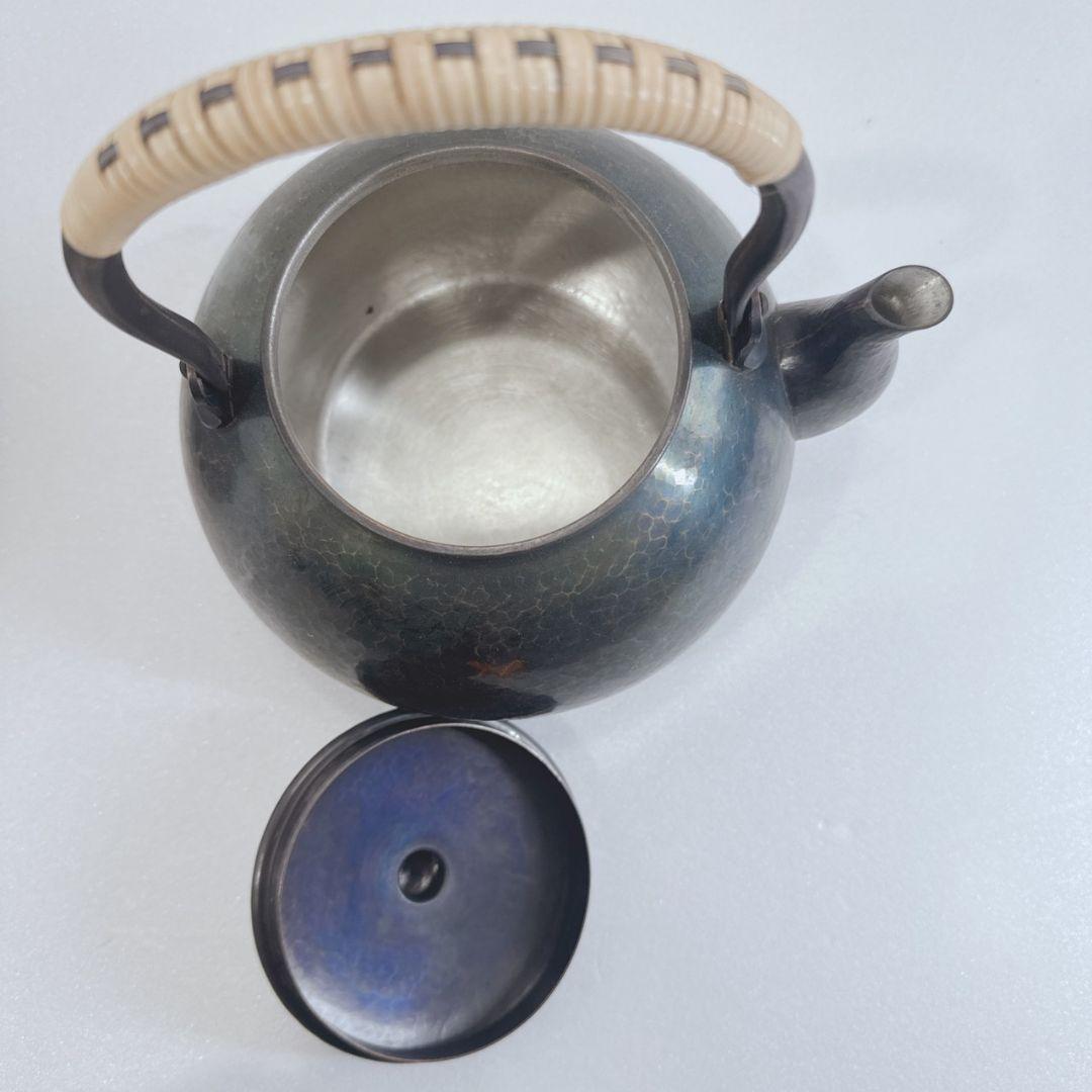 m*u様 玉川堂 鎚起銅器 茶こぼし 建水 セット 昭和レトロ 急須 茶瓶 湯沸