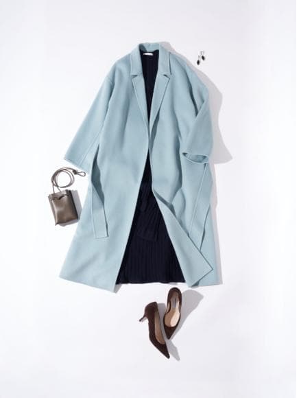 Plage プラージュ ハミルトンベルテッドコート ウール100％ ロングコート