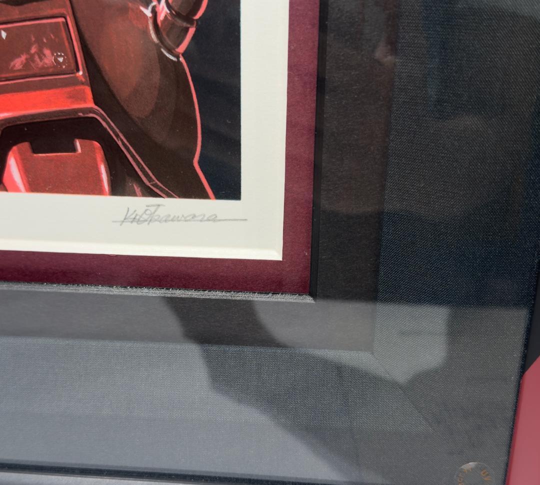 大河原邦男 サイン入り 版画 赤い彗星 機動戦士ガンダム 複製原画