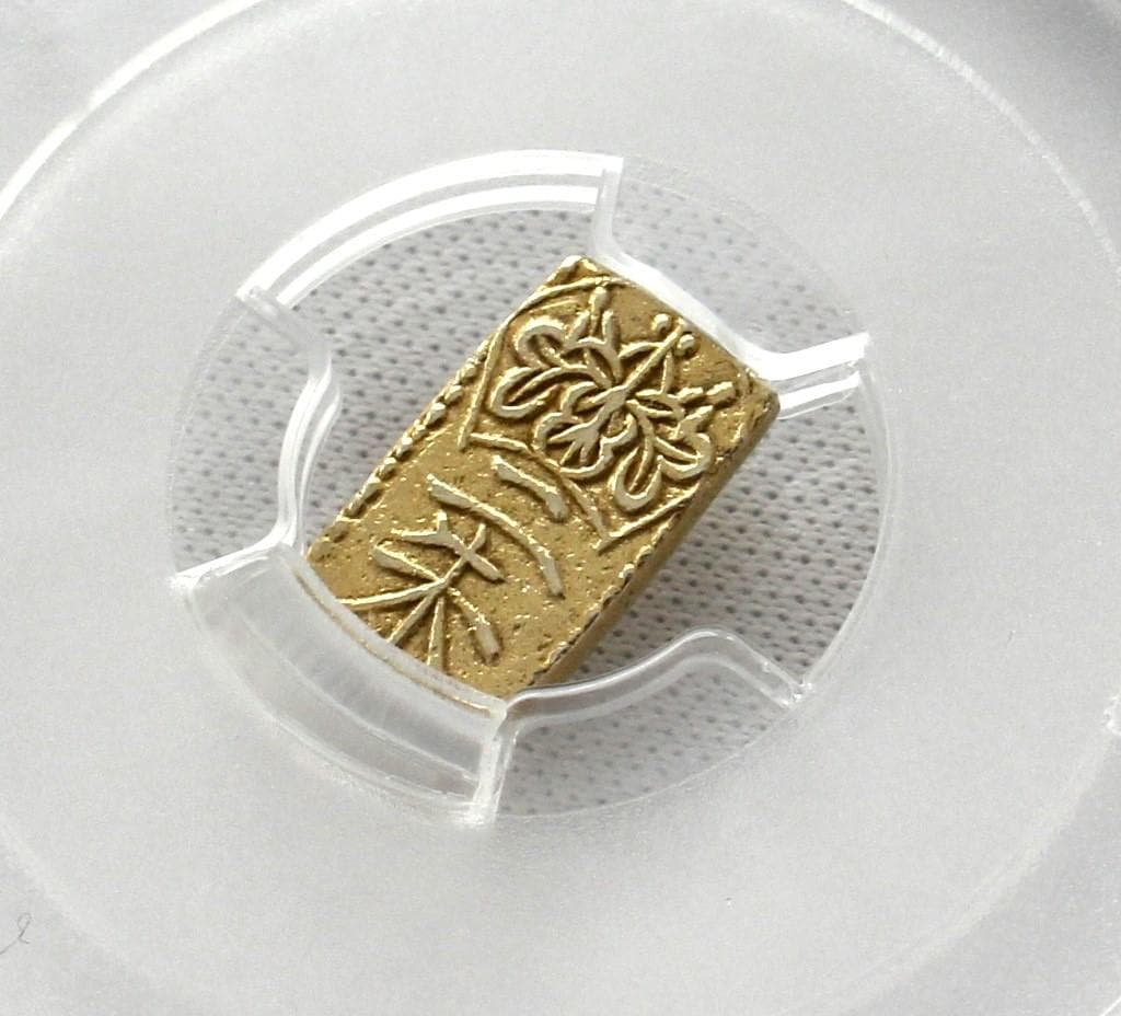 1832-58年 日本 天保 二朱金 PCGS MS61