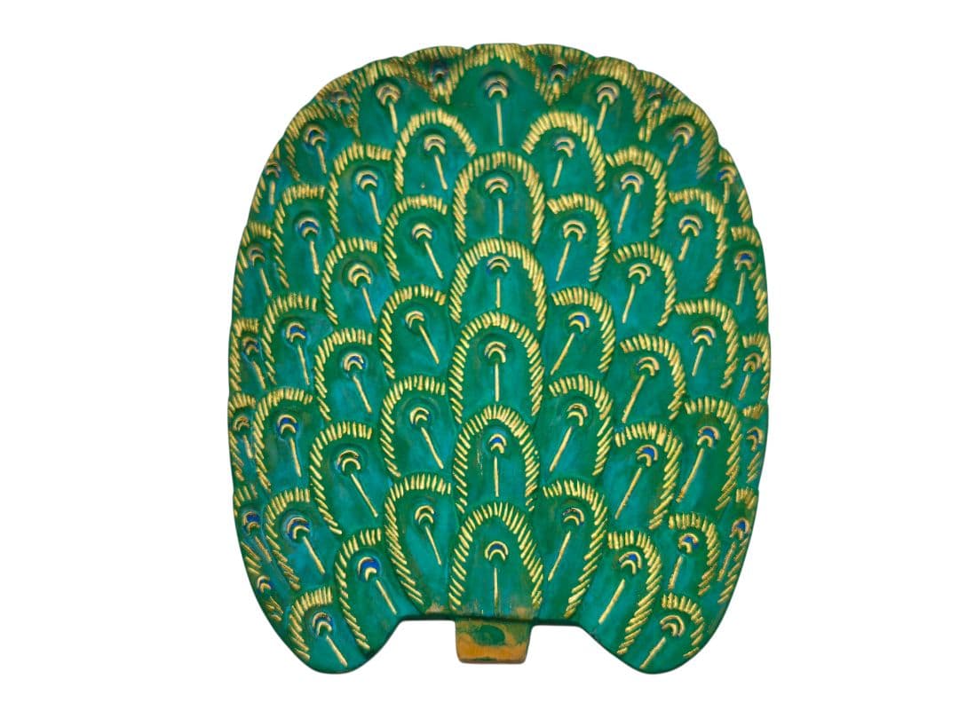 孔雀明王 極彩色 彩色仏像 2.0サイズ 約23.5cm