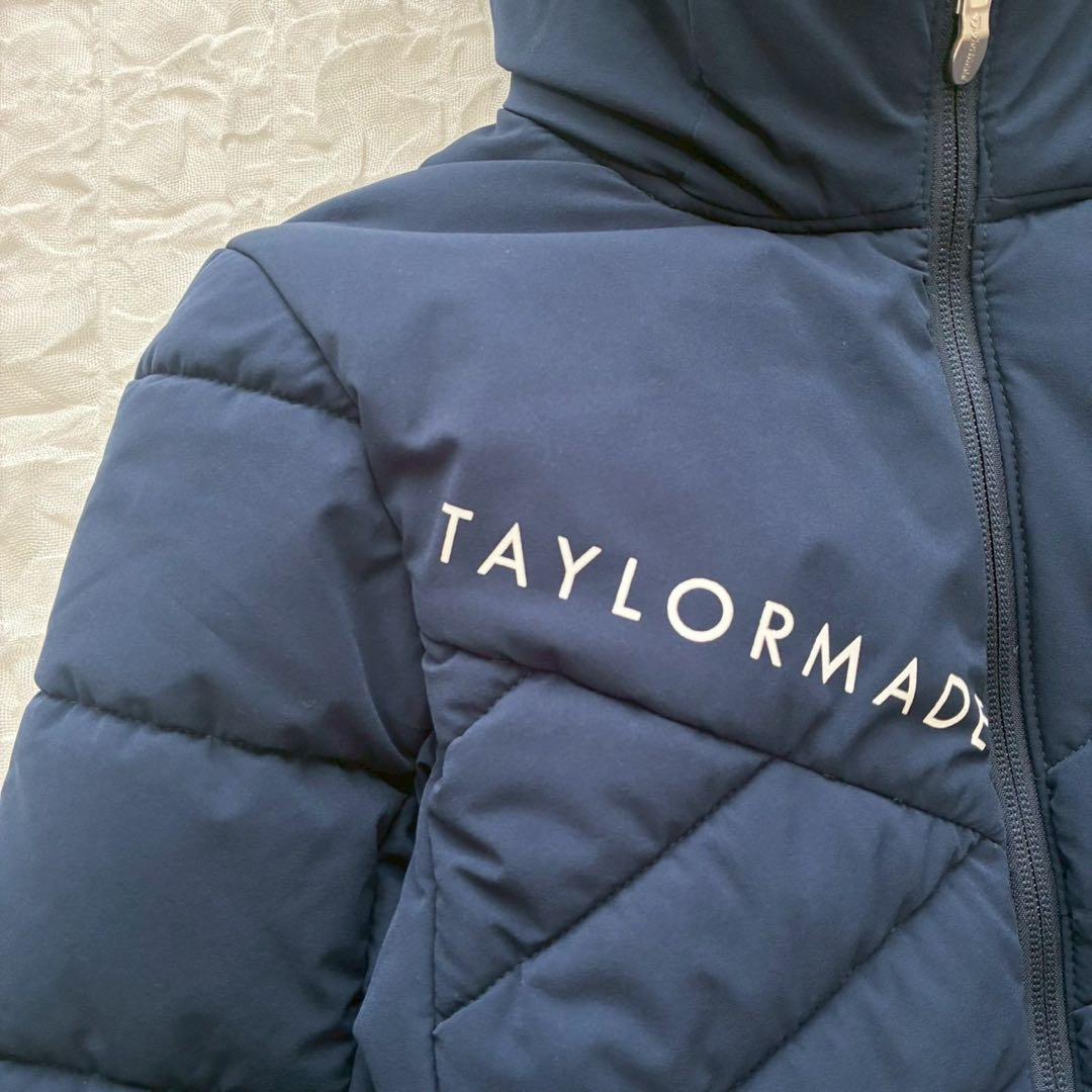 テーラーメイド フード付き中綿ジャケット M ゴルフウェア 裾フリル ハイネック
