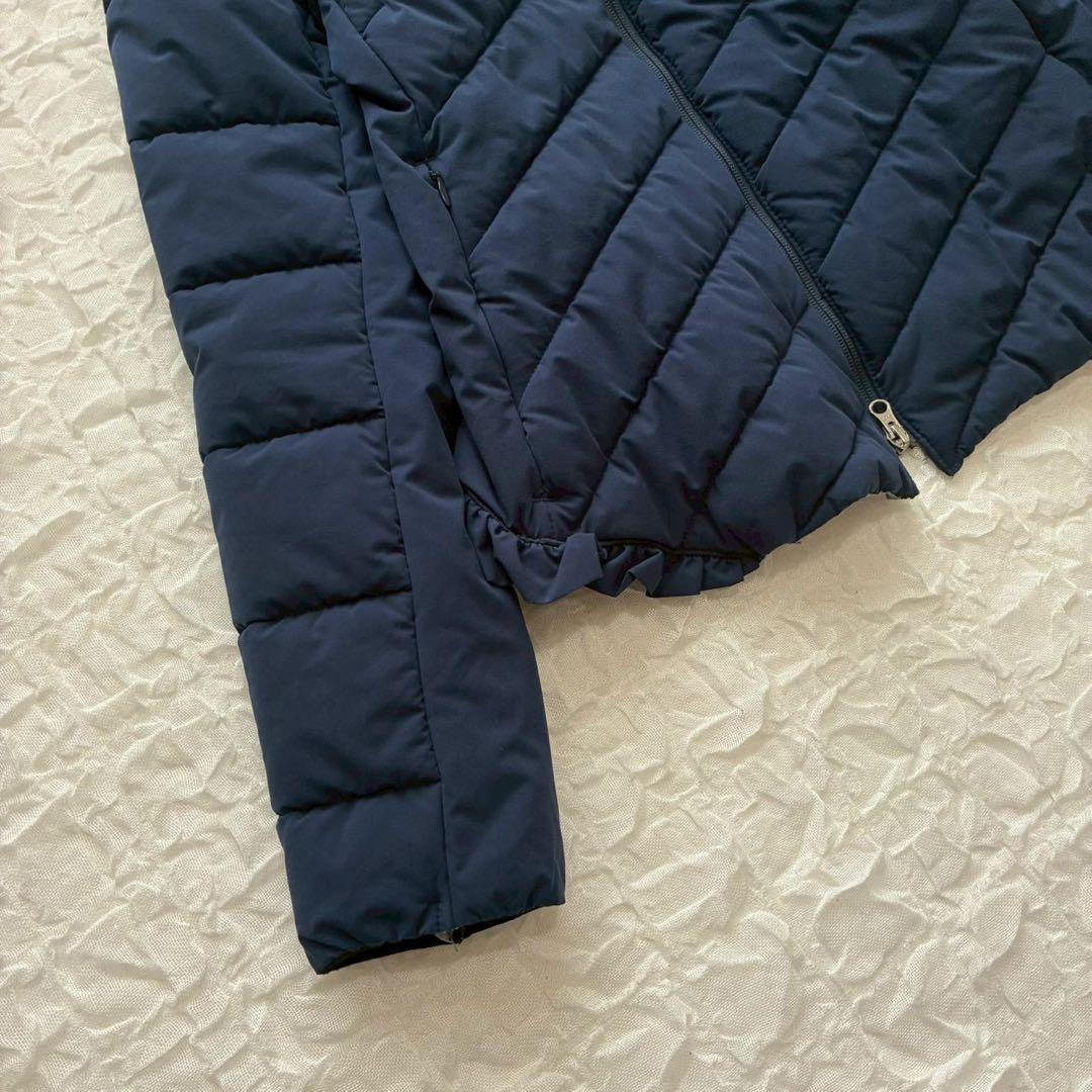 テーラーメイド フード付き中綿ジャケット M ゴルフウェア 裾フリル ハイネック