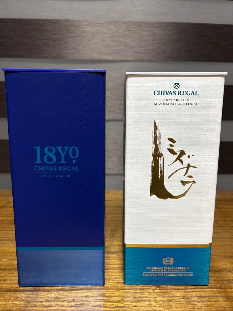 CHIVAS REGAL 18年 ゴールドシグネチャー & 水楢18年セット