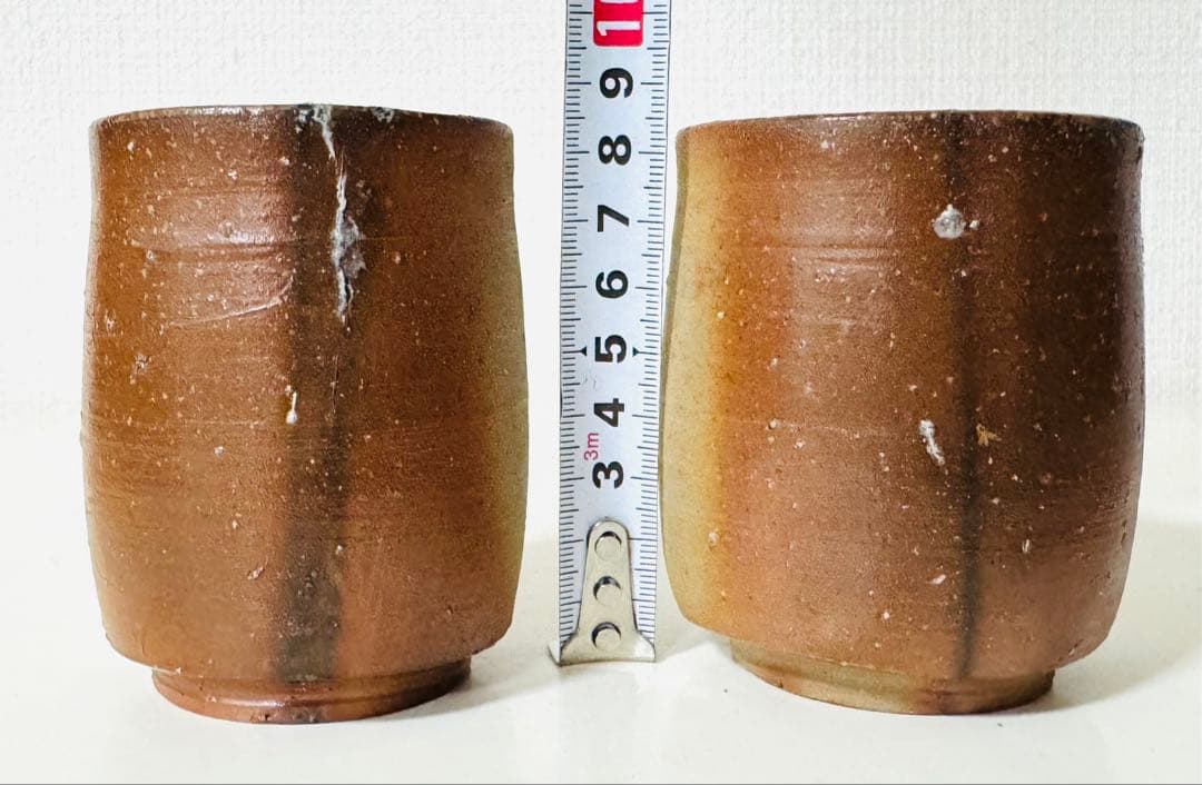 備前焼 人間国宝 伊勢崎淳 湯呑 共箱 陶芸