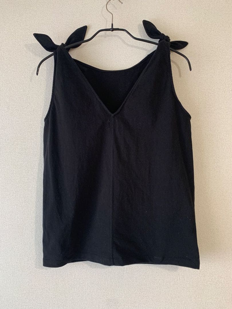 美品　Ron Herman リボンタンクトップ ブラック　ロンハーマン
