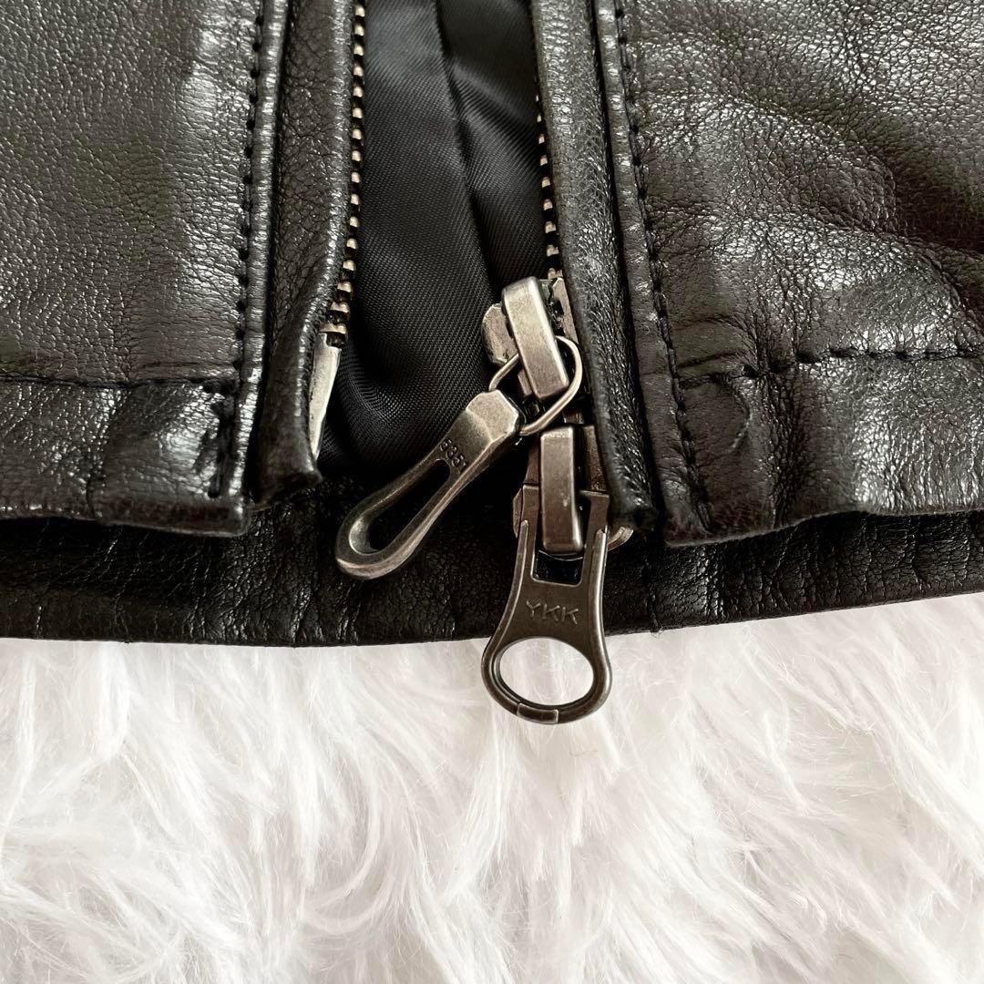 5351 POUR LES HOMMES シングルライダースジャケット レザー