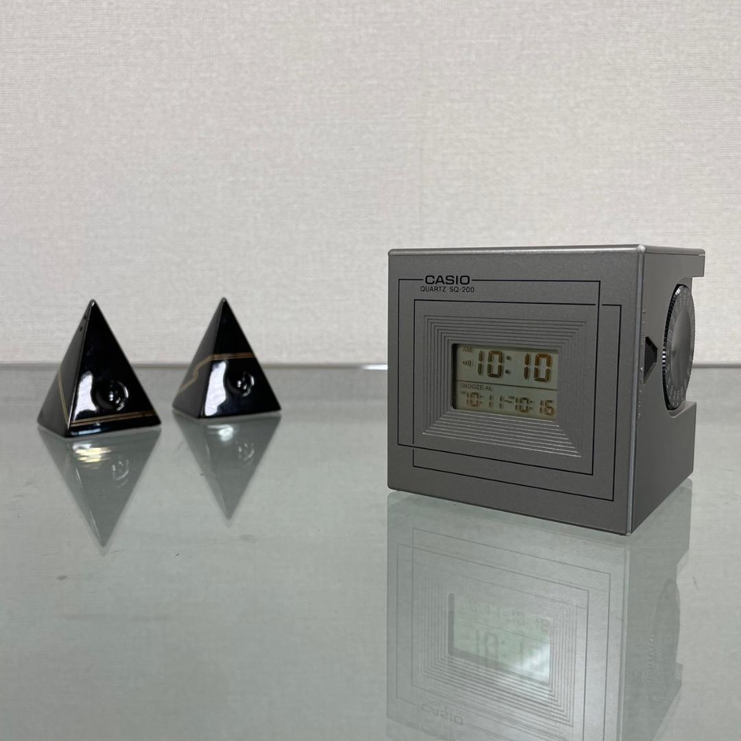 80's CASIO カシオ 置時計 ボイスクロック ポストモダン ヴィンテージ