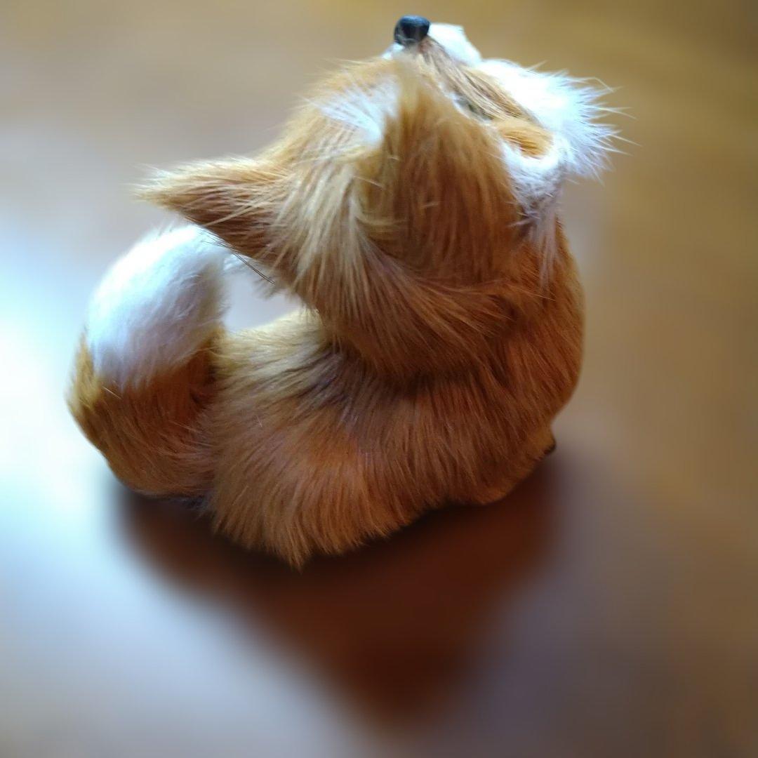 キツネ3体の置物　ビンテージ　ハンドメイド　一点物