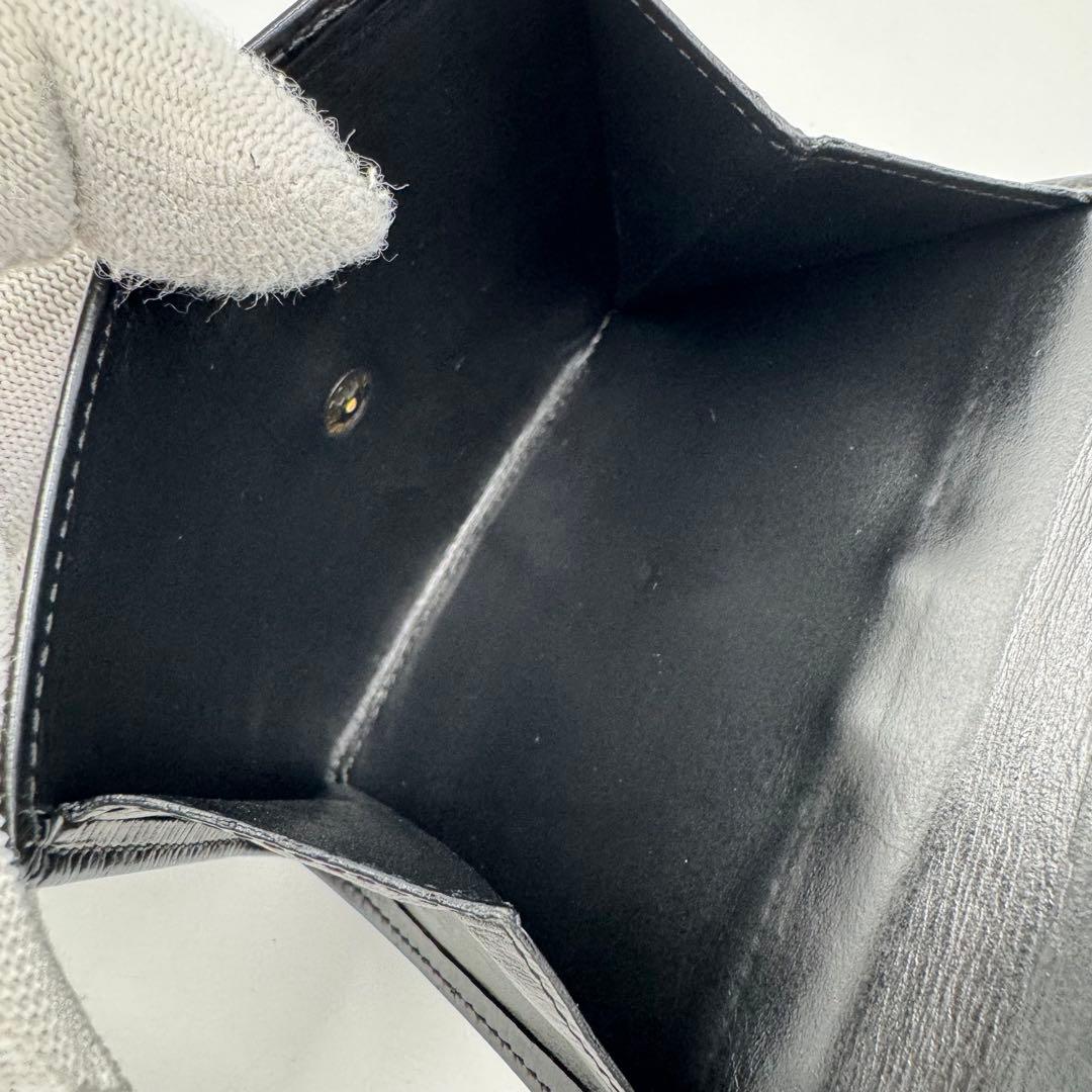 ルイ ヴィトン エピ ポルトモネ ビエ カルトクレディ レザー 3つ折財布 黒