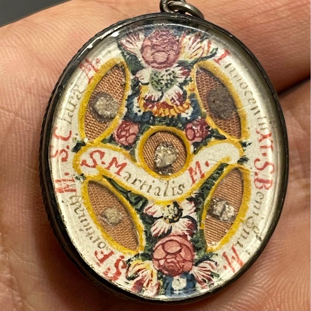 1700年代 アンティーク 聖骨箱 骨董品 Reliquary お守り 珍品