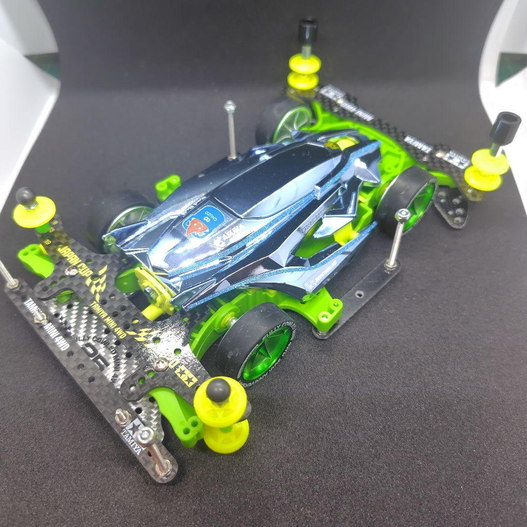 ミニ四駆完成品　デクロス01 DCR01 ライトブルーメッキボディ