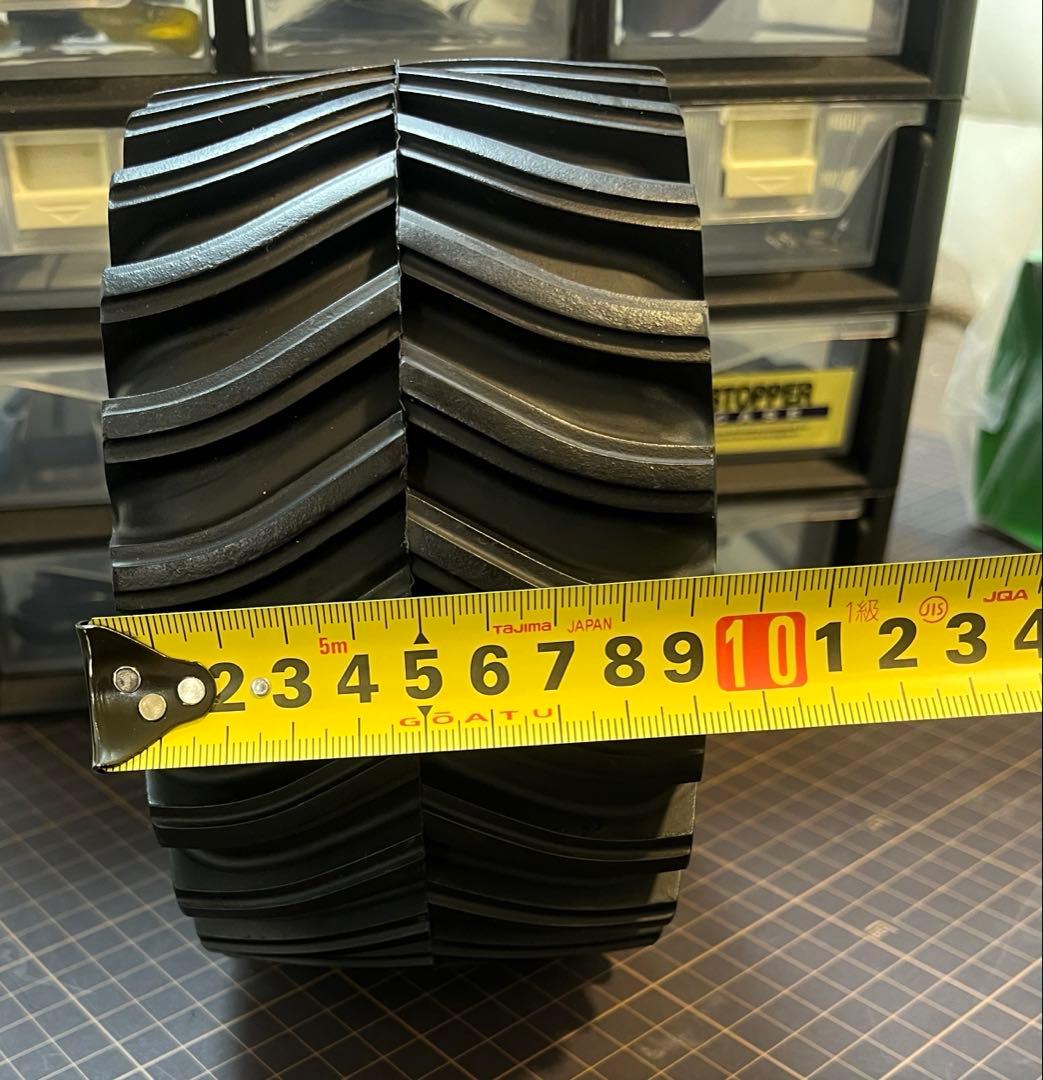 タミヤ TGM ラグタイヤ、ホイール改造 12ミリハブ仕様4本セット