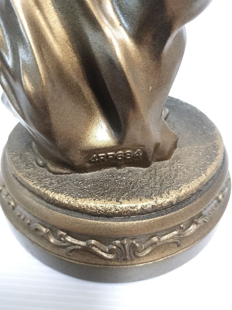 CITIZEN　シチズン　新平和の女神　振り子置き時計　金色イブシ仕上げ　像