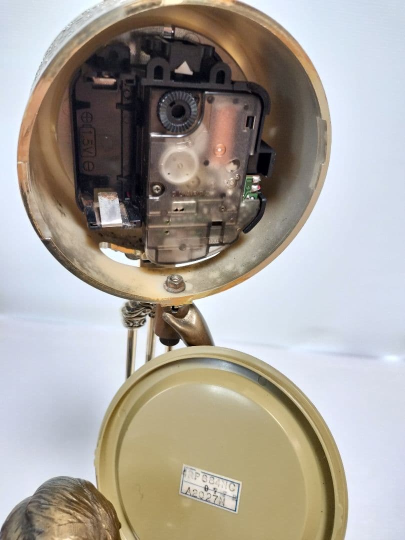 CITIZEN　シチズン　新平和の女神　振り子置き時計　金色イブシ仕上げ　像