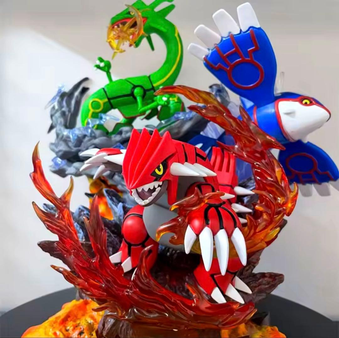 35cm ポケモン レックウザ グラードン カイオーガ フィギュア