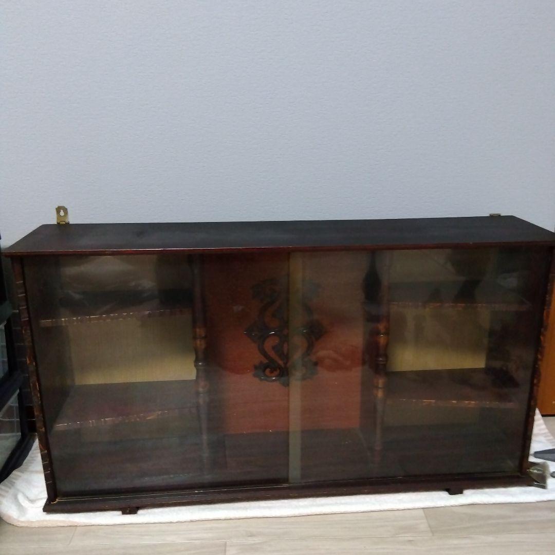 木製キャビネット アンティーク　棚　ボックス