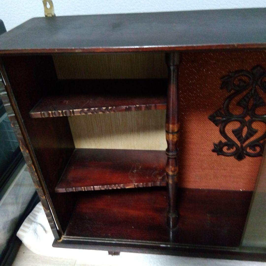 木製キャビネット アンティーク　棚　ボックス