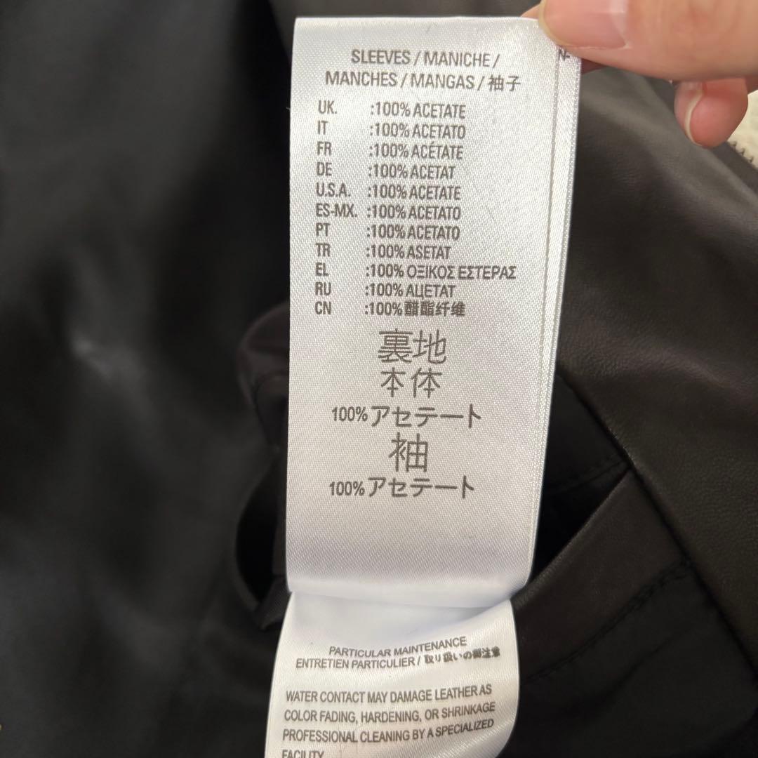 【極美品✨】ディーゼル　レザージャケット　シングル　ラムレザー　ライダース　黒