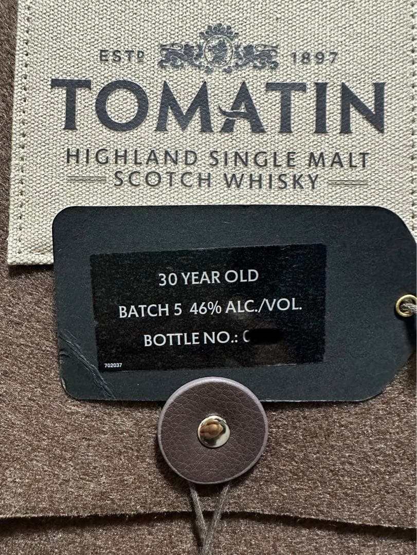 正規品 TOMATIN トマーティン 30年 バッチ5 専用木箱化粧箱付き