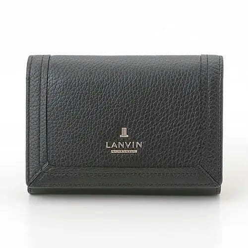 【ランバンコレクション】 レジェパース 二つ折り財布 ブラック レザー 箱付き