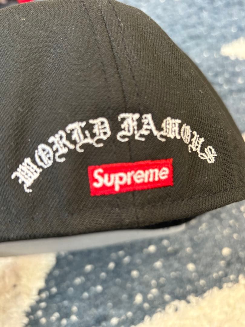 Supreme ベースボールキャップ 7 3/8 ブラック