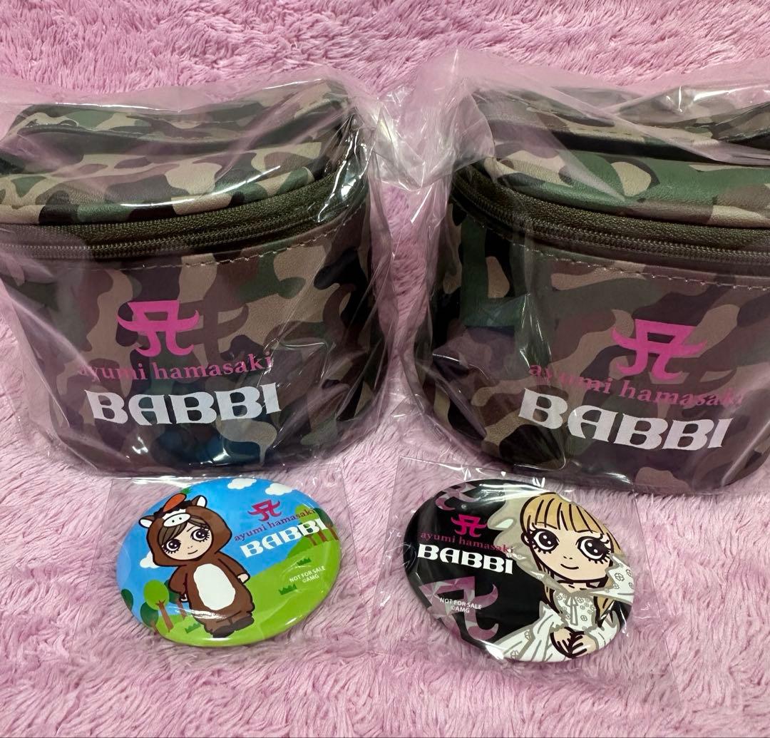 バニティポーチセット(缶バッジ付)×2セット　浜崎あゆみ