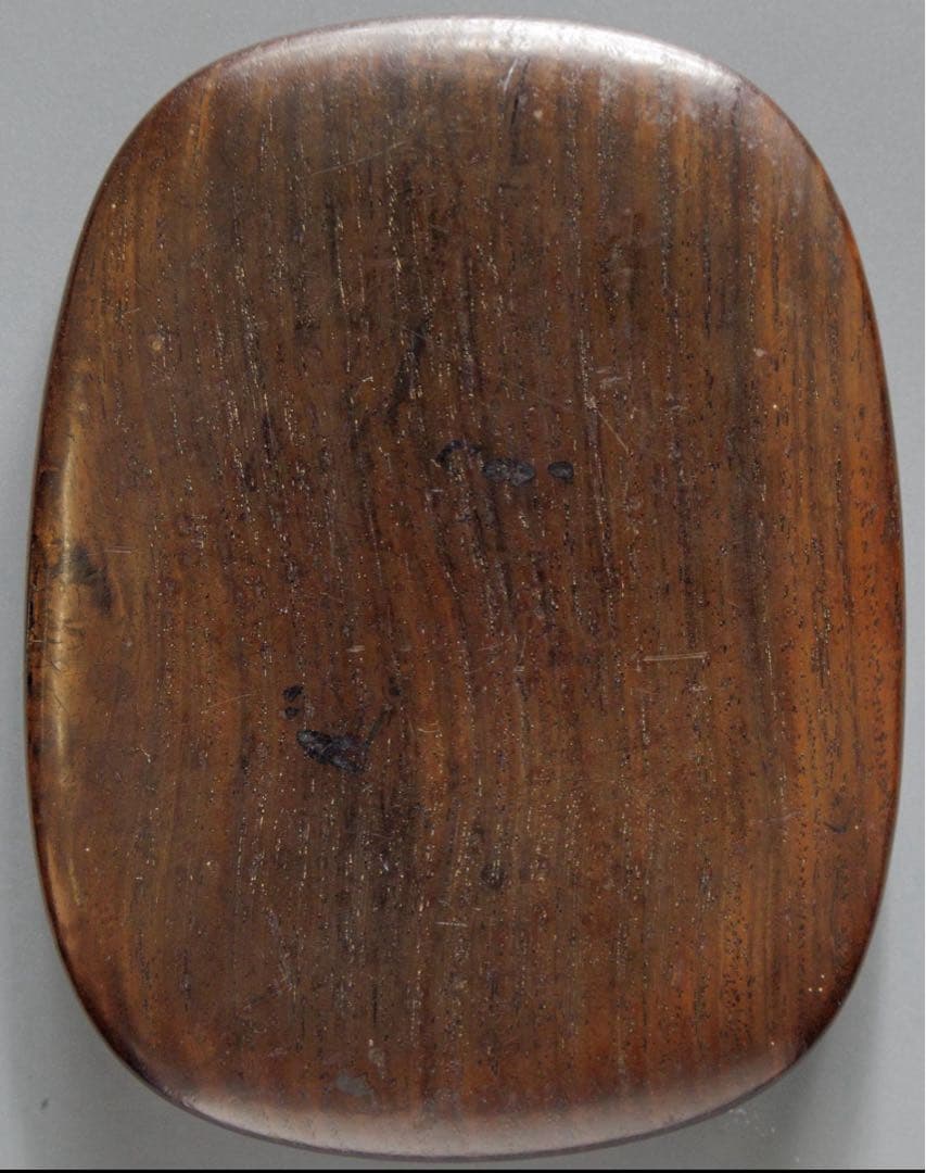 蓮 蟹 石硯 縦15.5cm 端砚