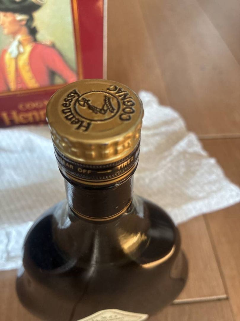 未開封　Hennessy XO コニャック 金キャップ　グリーンボトル