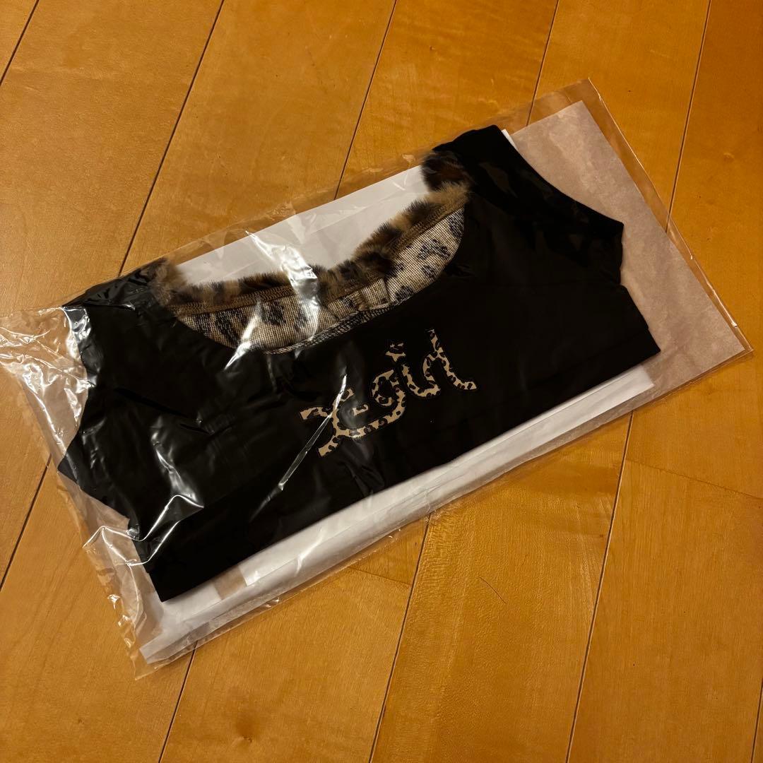 X-girl Stages×LOVOT　レオパファーフーディ(ブラック)