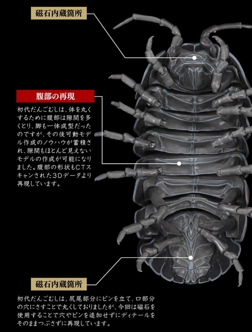 オンライン限定 いきもの大図鑑 ダンゴムシ（重塗装版） 全3種 コンプセット