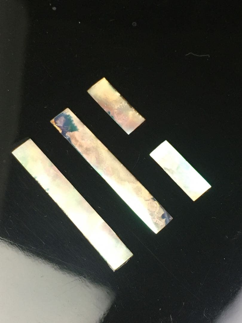 S226八卦盆 真塗 螺鈿 茶道具