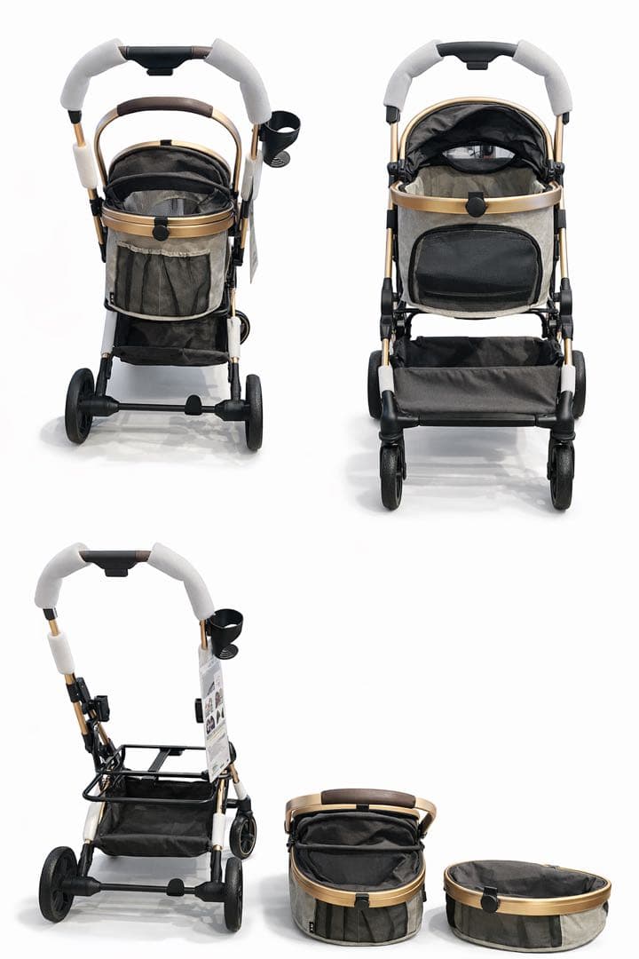 OSOTO GRACE RC ペットカート ブラック/グレー