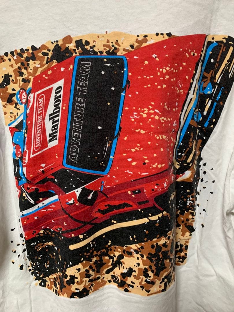 90s Marlboro マルボロ アドベンチャーチーム ポケット付 Tシャツ