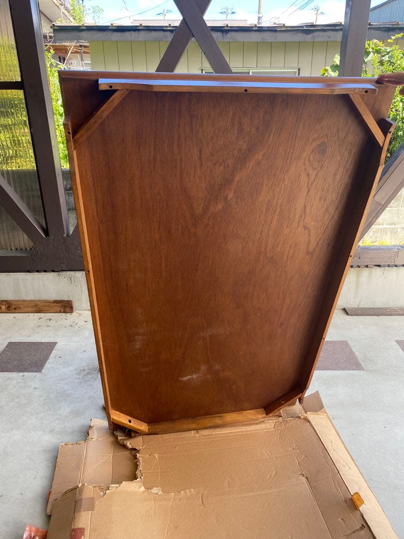 茶色の天然木目座卓 高級座卓