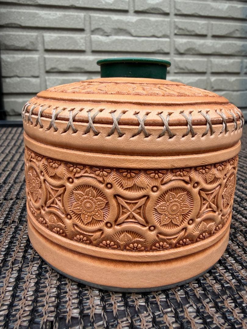 kumacraft『森林木杢』　OD缶230用レザーカバー