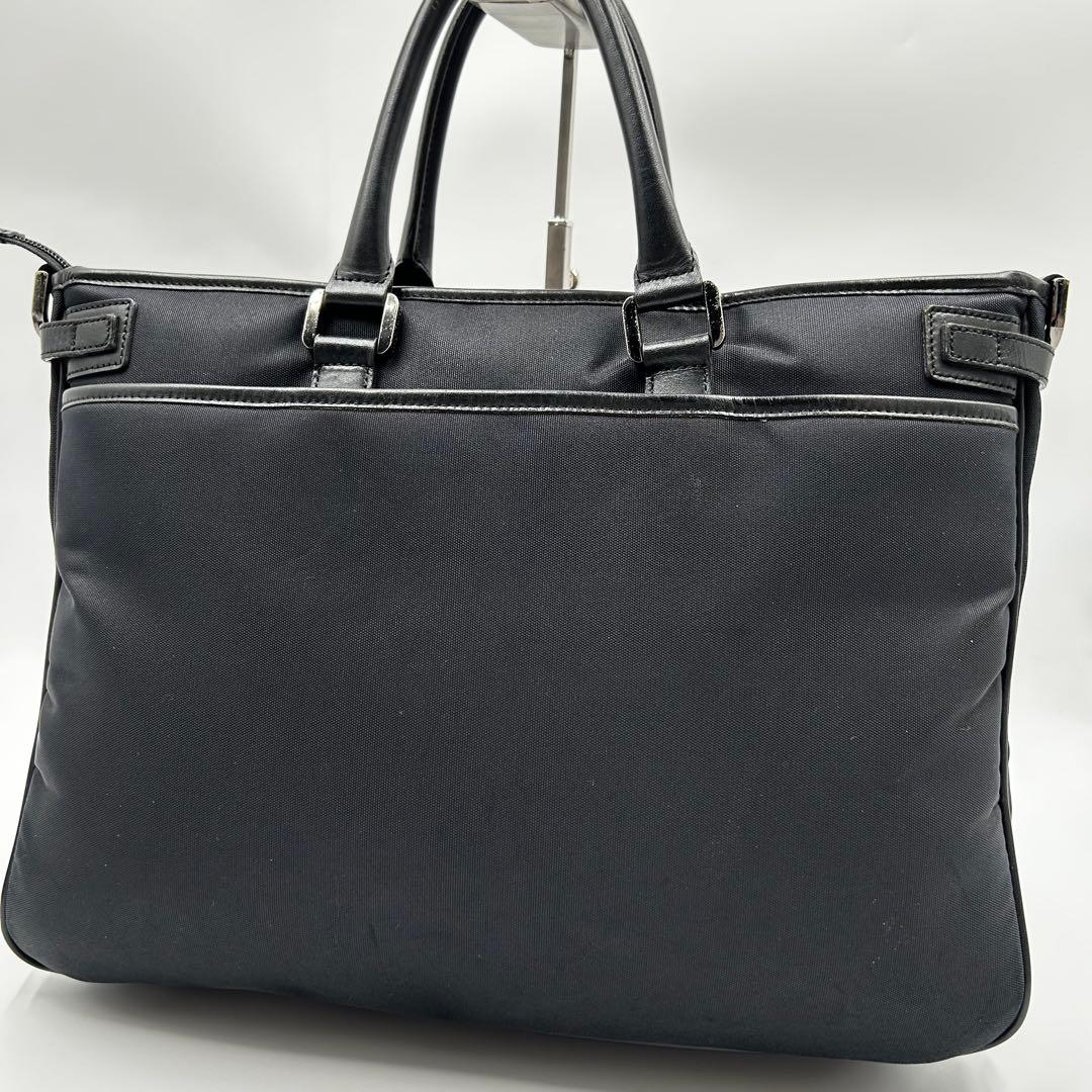 バーバリーブラックレーベル ビジネスバッグA4可　2way チェック　黒