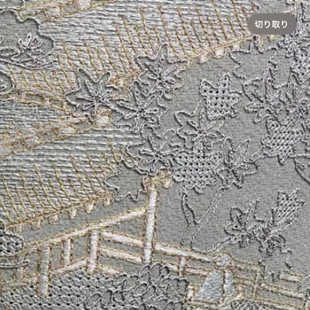 YU-041 総手刺繍 訪問着付下げ 汕頭刺繍 御所解 松竹梅 一つ紋 逸品