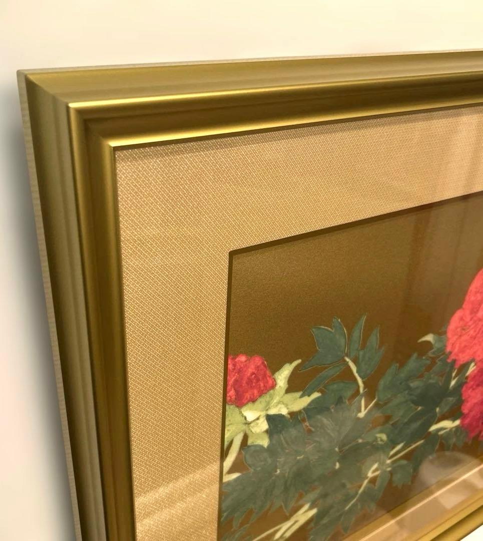 正規品）小倉遊亀『花ひらく』リトグラフ絵画版画（検索）平山郁夫千住博東山魁夷