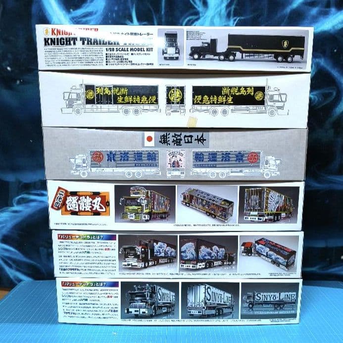 16 未組立　アオシマ　デコトラ　プラモデル　６台セット