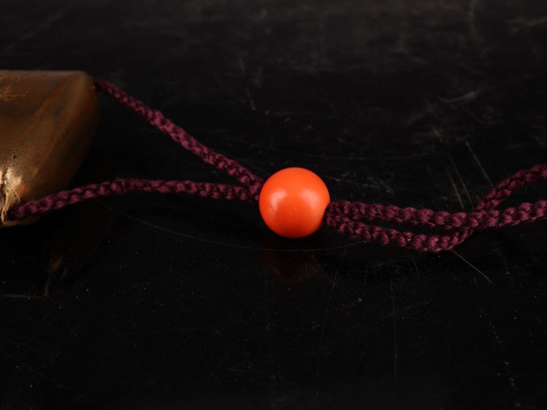 K1059 蒔絵印籠 御所車 菊草文 金象嵌 五段 傷有【＾＝