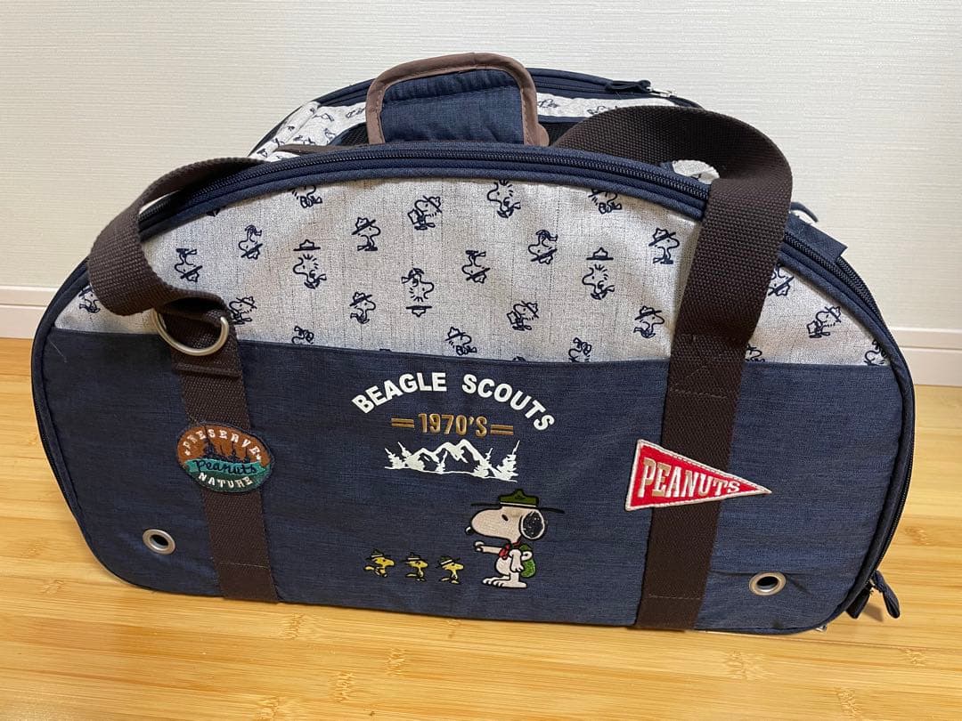 PEANUTS BEAGLE SCOUTS ペットカート スヌーピー柄