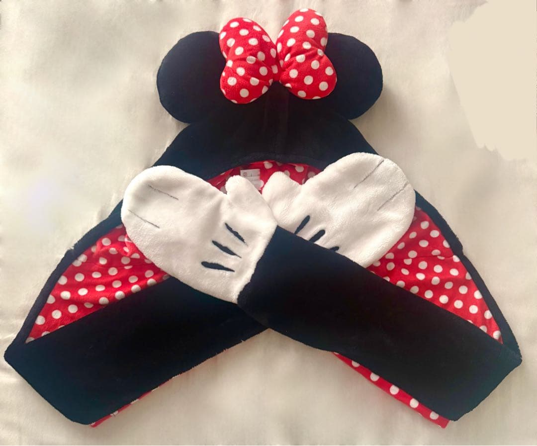 ディズニー ミニーちゃん マフラーキャップ